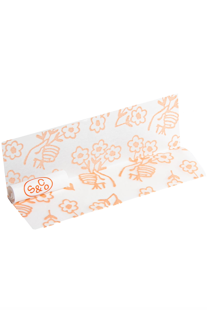 サックビル&カンパニー - ピンクの花柄巻紙