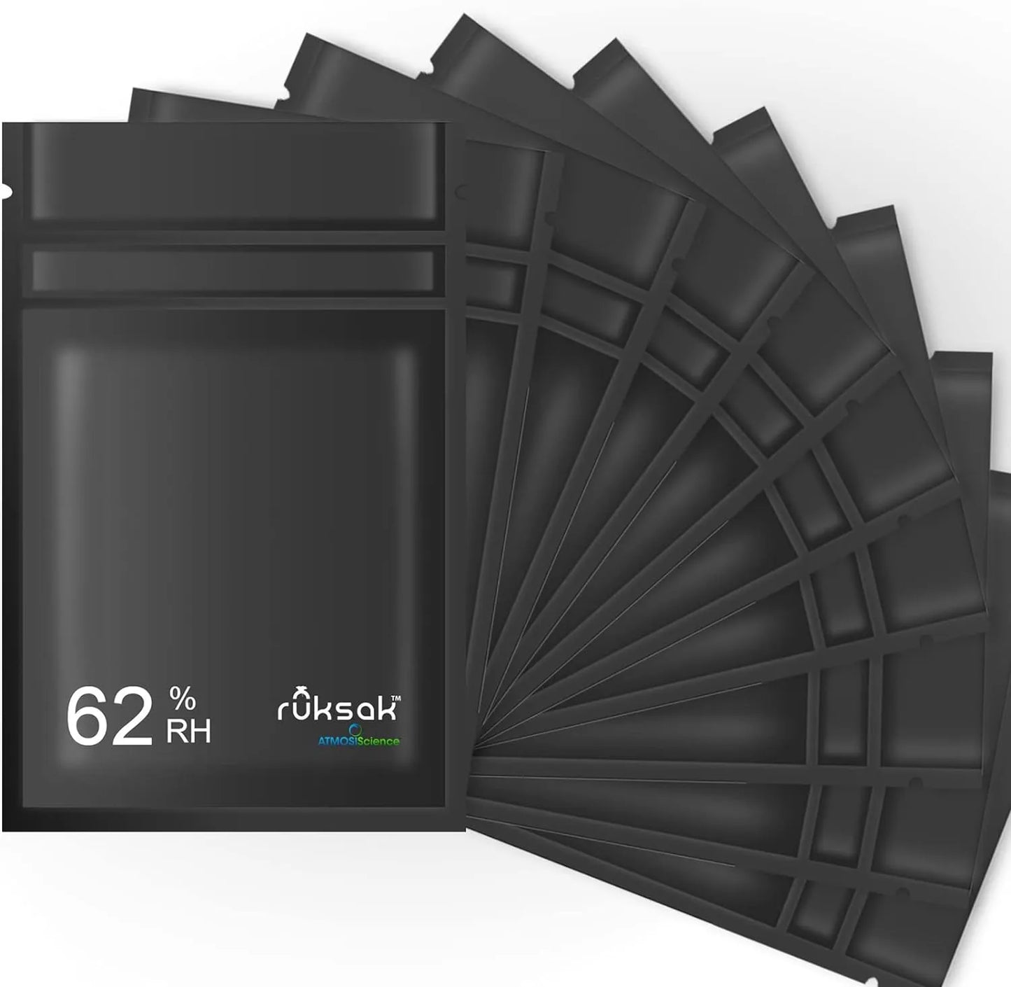 AtmosiScience - Ruksak™ RH 62% 双方向湿度コントロールバッグ (1/4 ポンド | 約 113 g | 1 個)