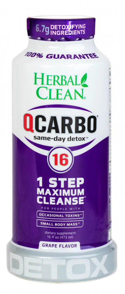 Herbal Clean - QCarbo16 Same-Day Detox Plane Crash Savior