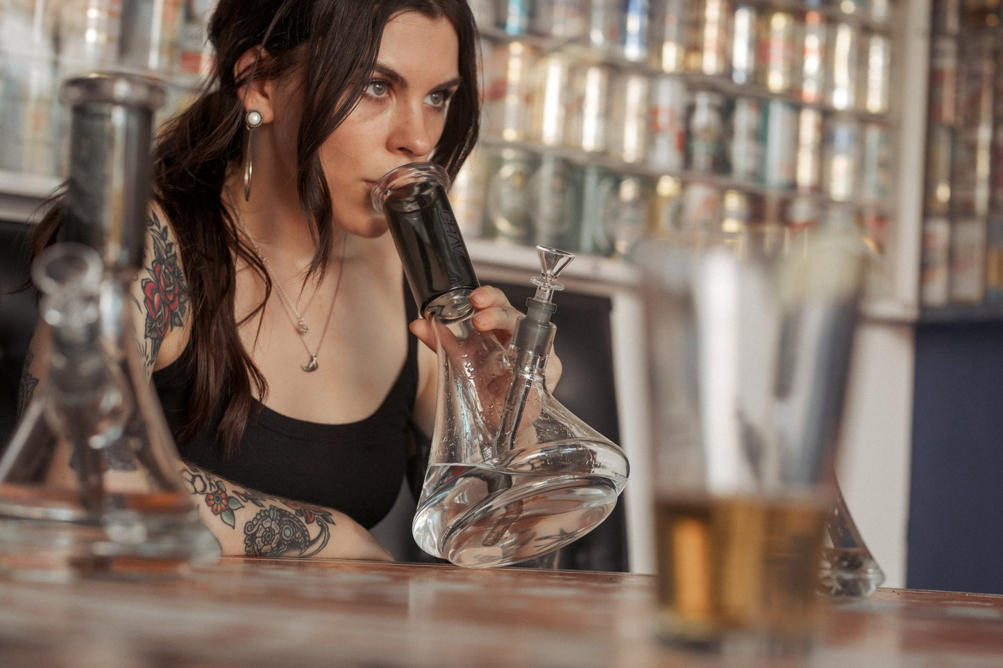 Grav - 跳色燒杯水煙壺(中)