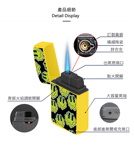 パックマンのようなZENGAZ防風ライター |エルフ変身