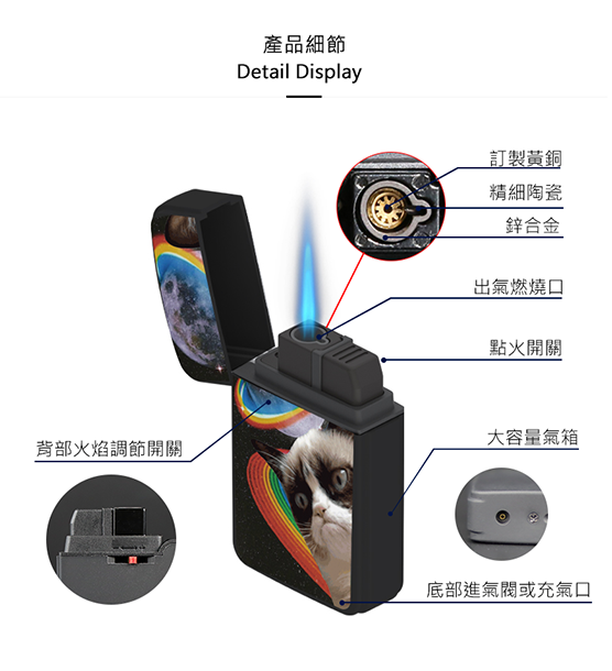 ZENGAZ 防風ライター 宇宙の王猫 |星間猫