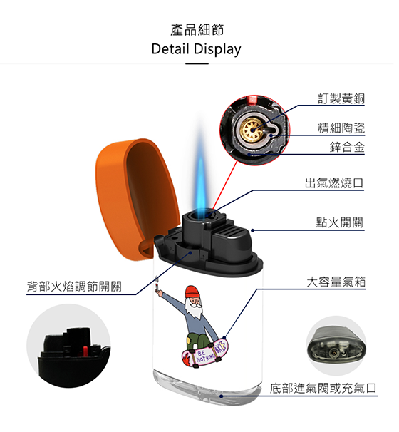 ZENGAZ 防風ライター 🛹SK8 サンタ |ストリートサンタ