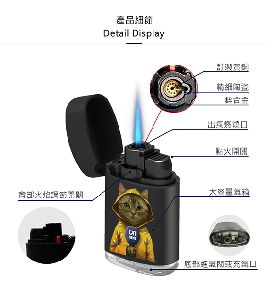 ZENGAZ 防風ライター 😼猫レポーター |猫レポーター