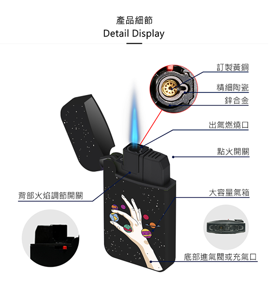 ZENGAZ 防風ライター Planets Orbiting |周回する惑星