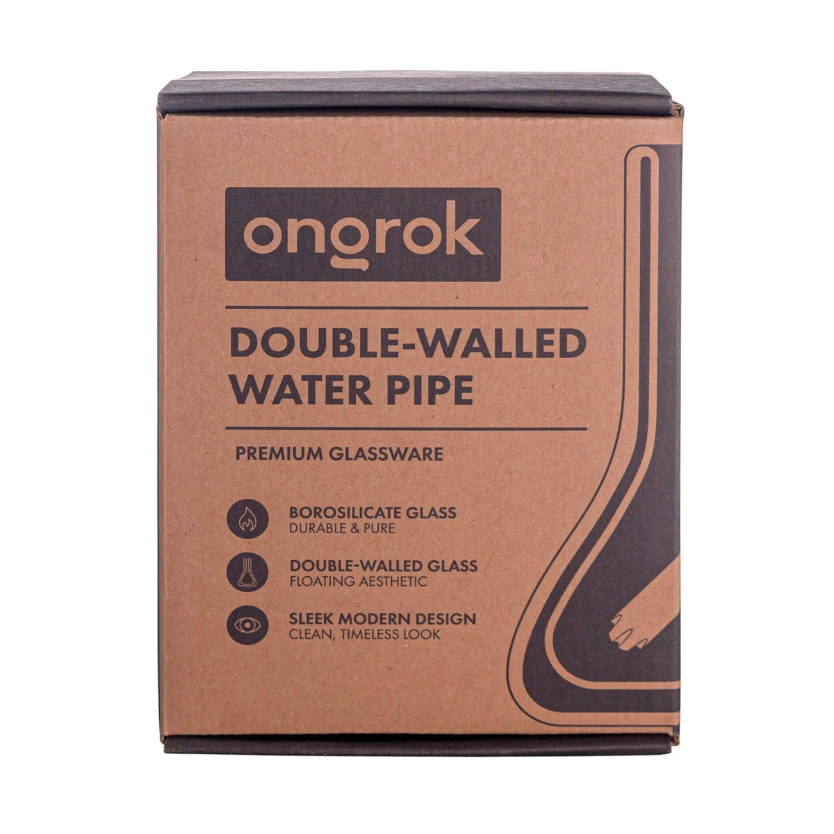 ONGROK 雙層玻璃水煙壺｜Double Glass Wall Water Pipe
