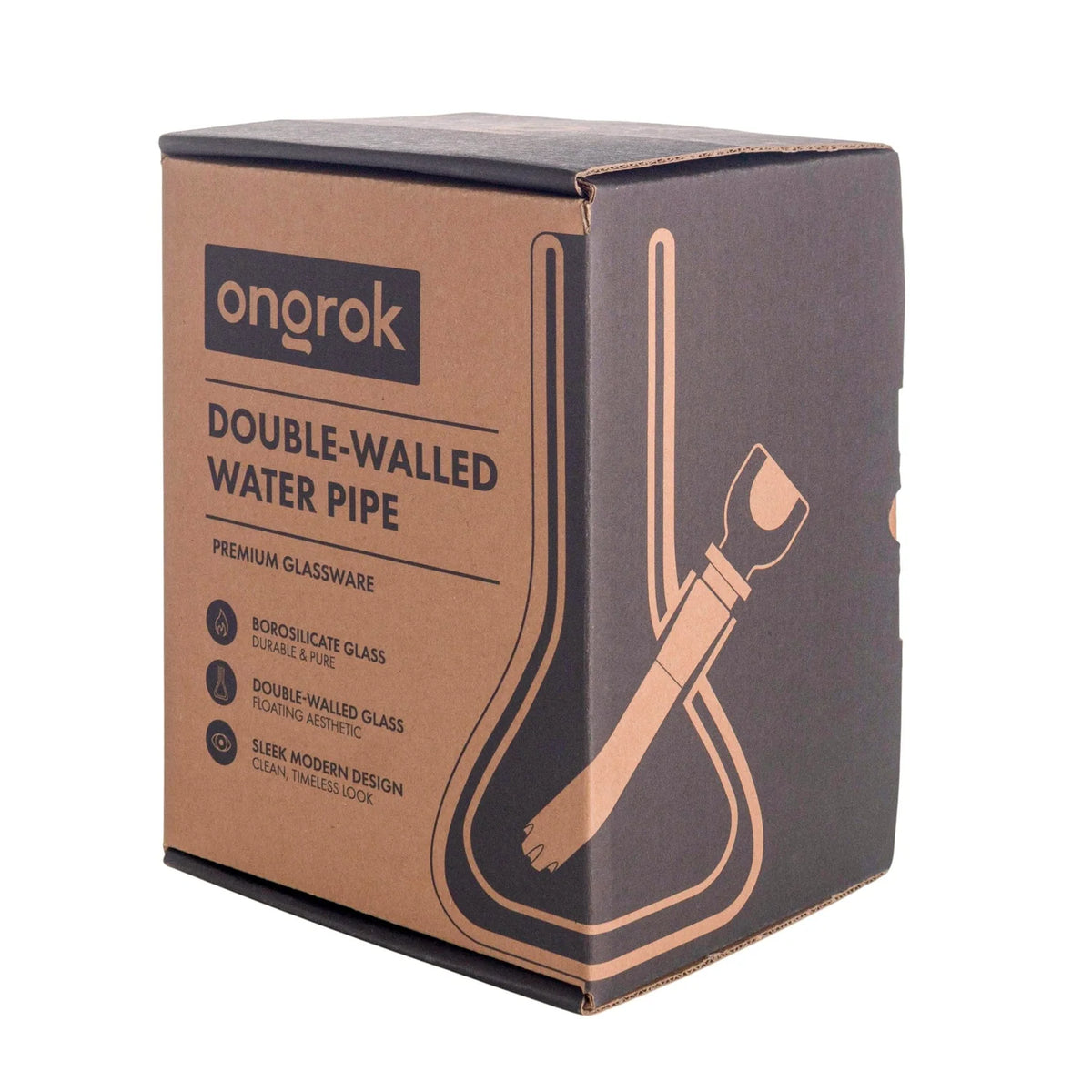 ONGROK 雙層玻璃水煙壺｜Double Glass Wall Water Pipe