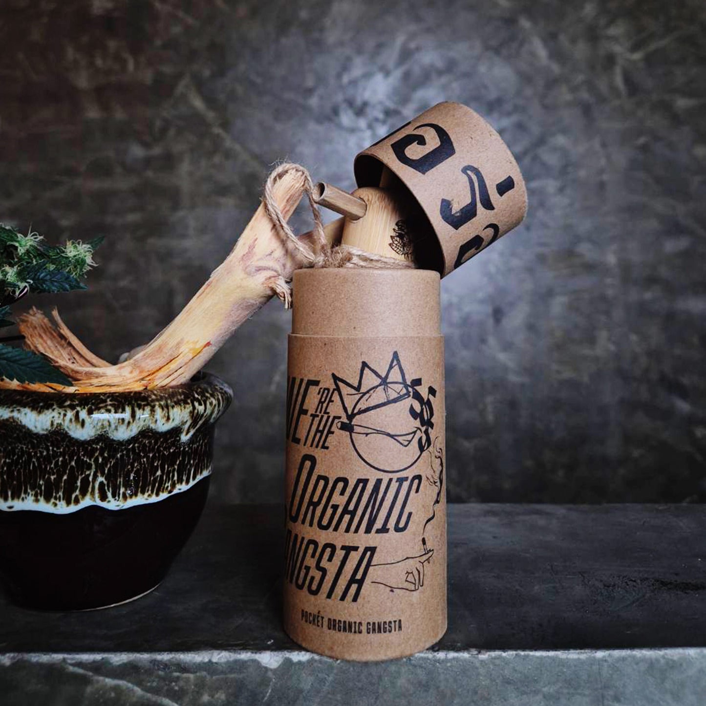 Pocket Organic Gangsta - Aroi Mak Water Pipe 手工竹製水煙壺