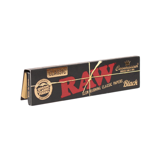 RAW ブラック クラシック キングサイズスリム 巻紙（フィルターチップ付）