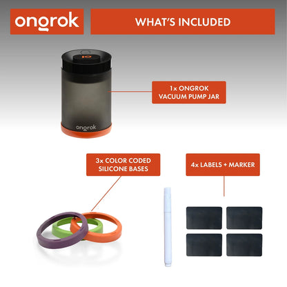 ONGROK 2.0 抗UV玻璃真空儲存罐｜1200mL